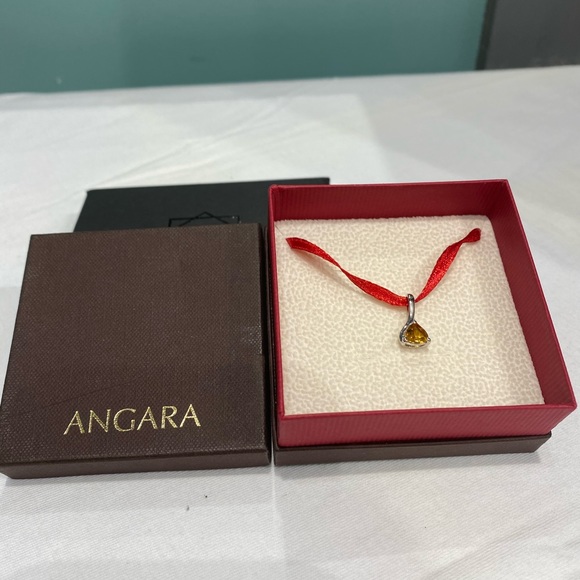 ANGARA CITRINE SILVER PEDANT - Picture 2 of 4